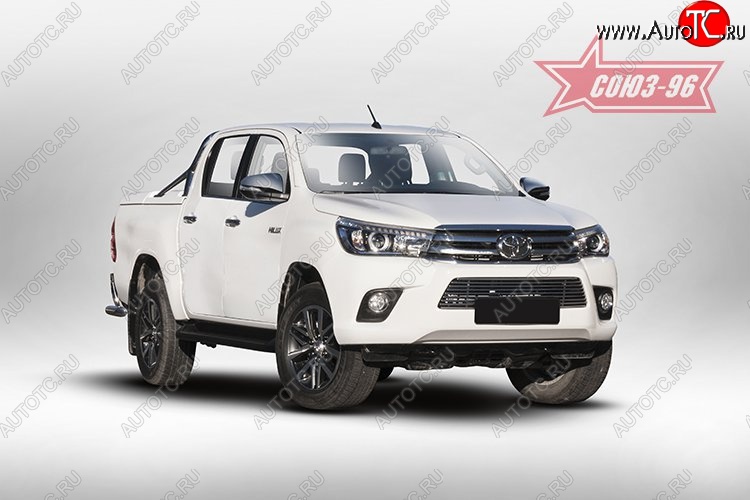 6 614 р. Декоративный элемент воздухозаборника Souz-96 (d10) Toyota Hilux AN120 дорестайлинг (2016-2020)  с доставкой в г. Керчь