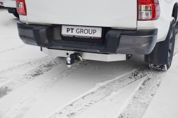 21 619 р. Фаркоп PT GROUP /съемный квадрат/с НЕРЖ накладкой TOYOTA Hilux 2015- /JAC T6 2015-/JAC T8 2023-/Sollers ST6 2023- JAC T8 Pickup Double Cab (2018-2023)  с доставкой в г. Керчь. Увеличить фотографию 5