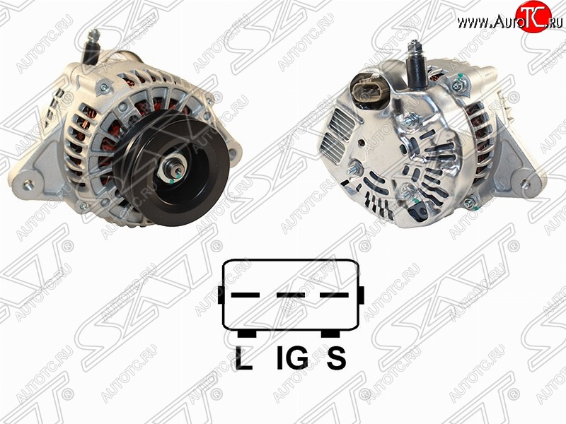 6 999 р. Генератор (80A/ 12V) (1KZ) SAT Toyota Hilux Surf N180 5 дв. дорестайлинг (1995-1998)  с доставкой в г. Керчь