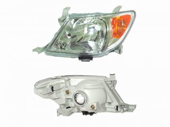 Левая фара SAT Toyota Hilux  AN10,AN20 (2004-2008) дорестайлинг