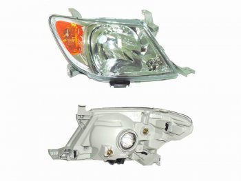 Правая фара SAT Toyota Hilux  AN10,AN20 (2004-2008) дорестайлинг