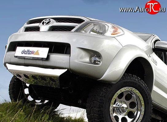 30 699 р. Накладки на колёсные арки с выносом 120 мм Delta 4x4 Toyota Hilux AN10,AN20 дорестайлинг (2004-2008) (Неокрашенные)  с доставкой в г. Керчь
