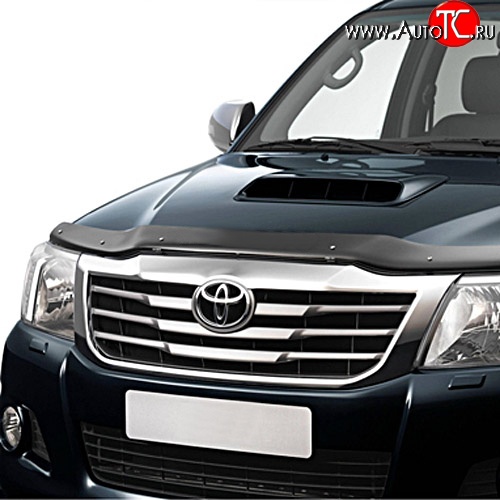 3 299 р. Дефлектор капота NovLine (рестайлинг) Toyota Hilux AN20,AN30  2-ой рестайлинг (2011-2016)  с доставкой в г. Керчь