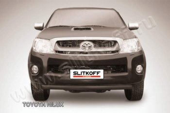 Защита переднего бампера из трубы d57 Slitkoff Toyota Hilux  AN10,AN20 (2008-2011) 1-ый рестайлинг