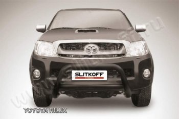 Кенгурятник d76 низкий Slitkoff Toyota Hilux  AN10,AN20 (2008-2011) 1-ый рестайлинг