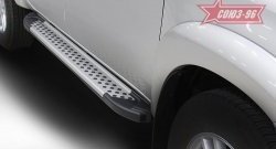 9 899 р. Пороги из алюминиевого профиля Souz-96 Toyota Hilux AN20,AN30  2-ой рестайлинг (2011-2016)  с доставкой в г. Керчь. Увеличить фотографию 3