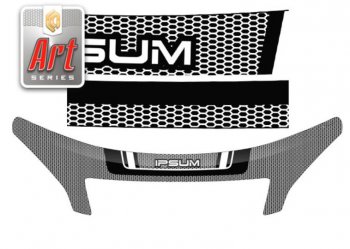 Дефлектор капота CA-Plastiс exclusive Toyota Ipsum  ACM20 (2001-2003) дорестайлинг (Серия Art серебро)