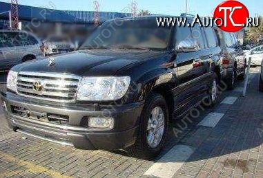 8 149 р. Накладка на передний бампер CT Toyota Land Cruiser 10 100 дорестайлинг (1998-2002) (Неокрашенная)  с доставкой в г. Керчь