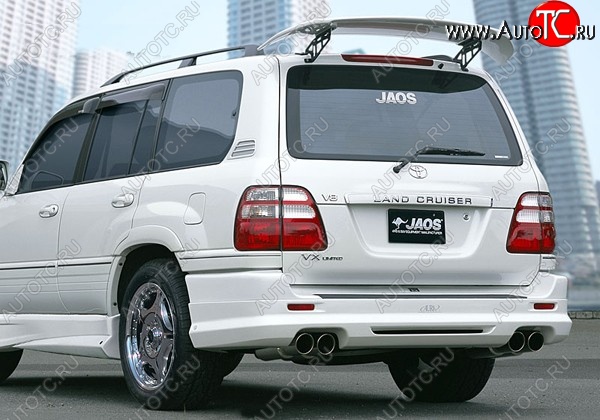 11 949 р. Накладка на задний бампер JAOS Toyota Land Cruiser 100 дорестайлинг (1998-2002) (Неокрашенная)  с доставкой в г. Керчь