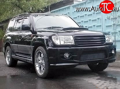 14 949 р. Пороги накладки Hunter Toyota Land Cruiser 100 1-ый рестайлинг (2002-2005) (Неокрашенные)  с доставкой в г. Керчь