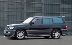 15 349 р. Пороги накладки JAOS Toyota Land Cruiser 100 1-ый рестайлинг (2002-2005) (Неокрашенные)  с доставкой в г. Керчь. Увеличить фотографию 2