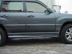 15 349 р. Пороги накладки JAOS Toyota Land Cruiser 100 1-ый рестайлинг (2002-2005) (Неокрашенные)  с доставкой в г. Керчь. Увеличить фотографию 3