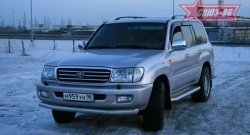 Защита переднего бампера одинарная Souz-96 (d76) Toyota Land Cruiser 10 100 дорестайлинг (1998-2002)