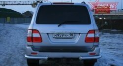 12 419 р. Защита заднего бампера из боковых уголков Souz-96 (d76) Toyota Land Cruiser 100 дорестайлинг (1998-2002)  с доставкой в г. Керчь. Увеличить фотографию 2