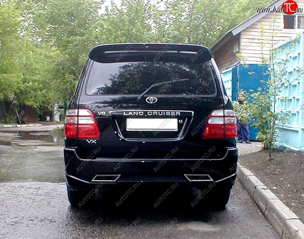 13 449 р. Задний бампер HUNTER Toyota Land Cruiser 100 дорестайлинг (1998-2002) (Неокрашенный)  с доставкой в г. Керчь
