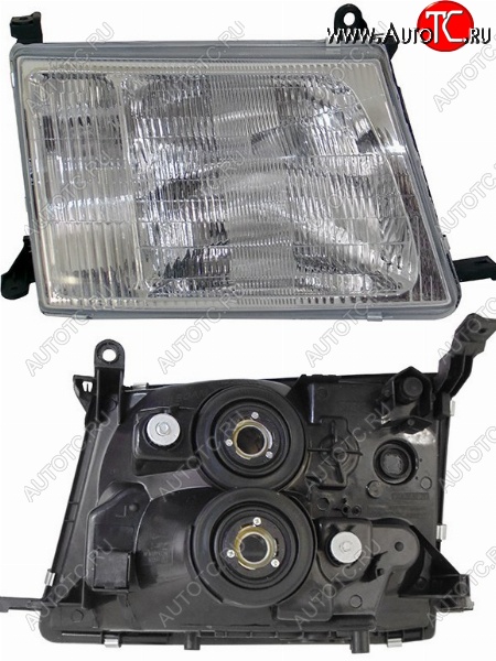 4 099 р. Правая фара SAT  Toyota Land Cruiser  100 (1998-2002) дорестайлинг  с доставкой в г. Керчь