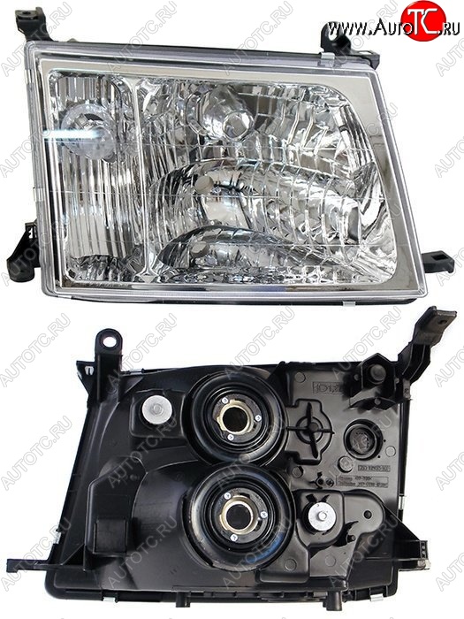 3 899 р. Правая фара SAT  Toyota Land Cruiser  100 (1998-2002) дорестайлинг  с доставкой в г. Керчь