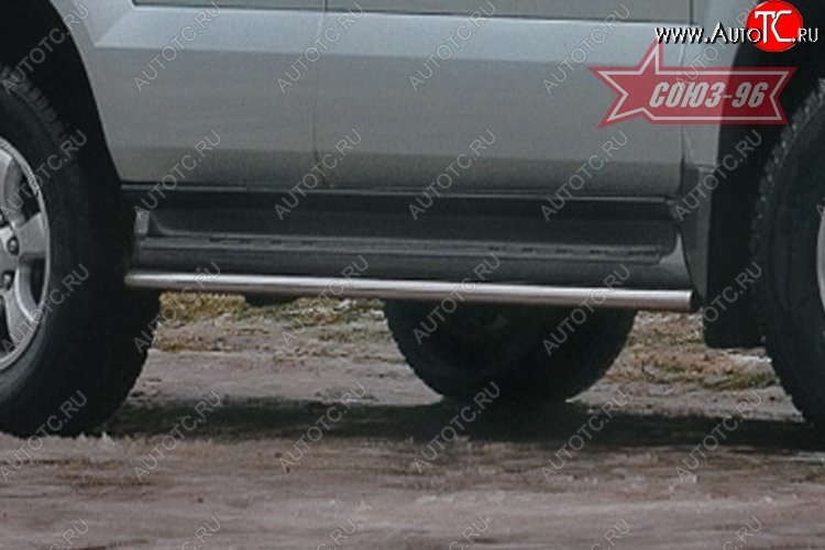 10 079 р. Защита штатного порога Souz-96 (d42) Toyota Land Cruiser Prado J120 (2002-2009)  с доставкой в г. Керчь