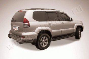 Уголки d76+d42 двойные Slitkoff (сталь с полимерным покрытием) Toyota Land Cruiser Prado J120 (2002-2009)