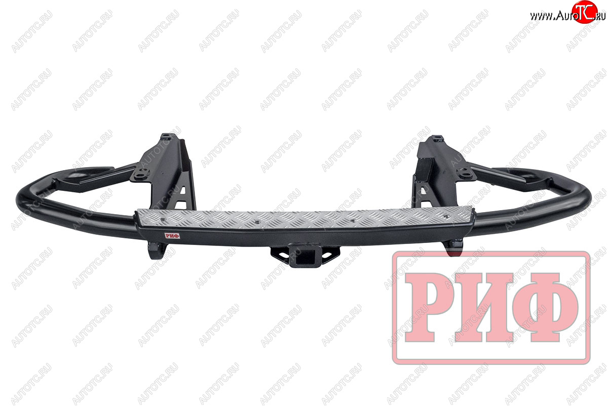 50 189 р. Бампер задний силовой РИФ Toyota Land Cruiser Prado J120 (2002-2009) (С квадратом под фаркоп)  с доставкой в г. Керчь