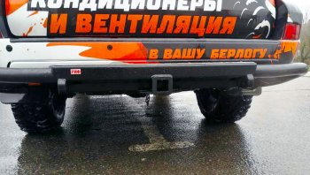50 189 р. Бампер задний силовой РИФ Toyota Land Cruiser Prado J120 (2002-2009) (С квадратом под фаркоп)  с доставкой в г. Керчь. Увеличить фотографию 4