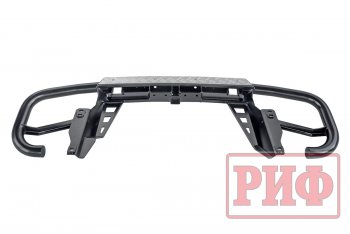 50 189 р. Бампер задний силовой РИФ Toyota Land Cruiser Prado J120 (2002-2009) (С квадратом под фаркоп)  с доставкой в г. Керчь. Увеличить фотографию 6