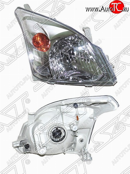 5 349 р. Правая фара передняя SAT Toyota Land Cruiser Prado J120 (2002-2009)  с доставкой в г. Керчь