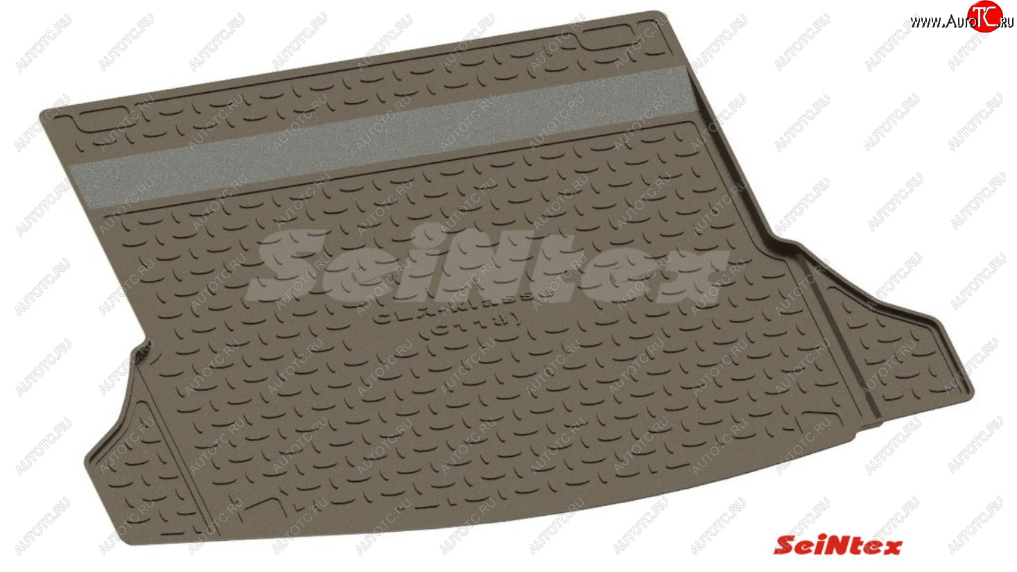 1 669 р. Коврик в багажник SeiNtex (полимерный) Toyota Land Cruiser Prado J120 (2002-2009) (Цвет: черный)  с доставкой в г. Керчь