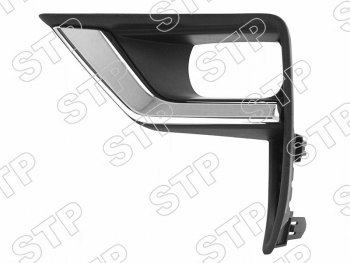 Левая рамка противотуманной фары SAT PREMIUM Toyota Land Cruiser Prado  J150 (2017-2020) 2-ой рестайлинг