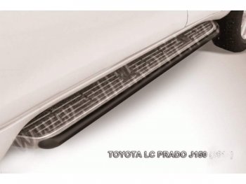 Защита штатного порога d42 Slitkoff Toyota Land Cruiser Prado  J150 (2017-2020) 2-ой рестайлинг