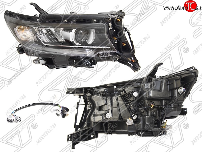 25 449 р. Правая фара SAT (LED)  Toyota Land Cruiser Prado  J150 (2017-2020) 2-ой рестайлинг  с доставкой в г. Керчь