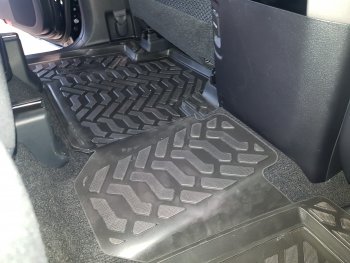 1 989 р. Комплект ковриков в салон Aileron 3D (с подпятником)  Toyota Land Cruiser Prado  J150 (2017-2020) 2-ой рестайлинг  с доставкой в г. Керчь. Увеличить фотографию 4