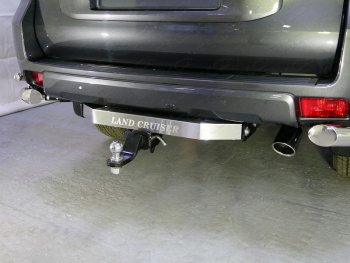 Фаркоп (тягово-сцепное устройство) TCC Black Onyx Toyota Land Cruiser Prado  J150 (2020-2025) 3-ий рестайлинг (оцинкованный, шар Е , надпись Land Cruiser)