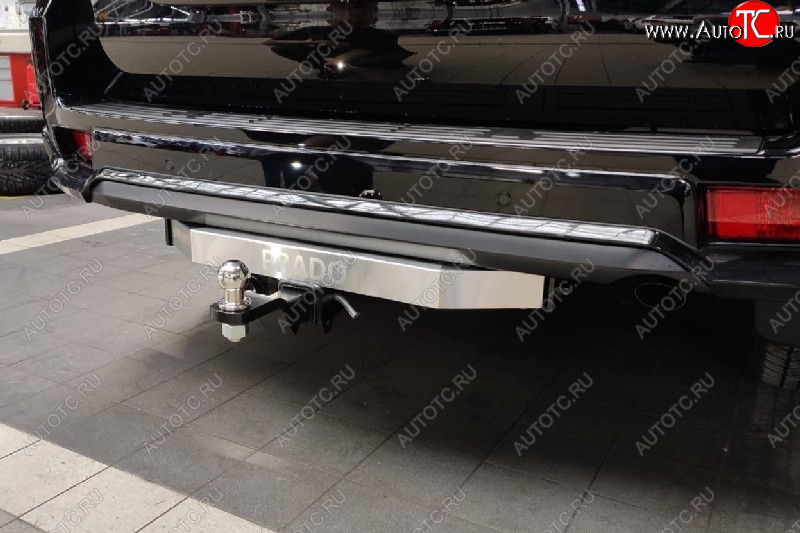 24 449 р. Фаркоп (тягово-сцепное устройство) TCC (Black Onyx)  Toyota Land Cruiser Prado  J150 (2020-2025) 3-ий рестайлинг (оцинкованный, шар Е нержавейка, надпись Prado)  с доставкой в г. Керчь