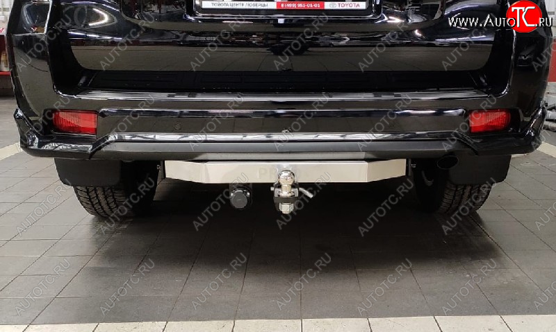 20 999 р. Фаркоп (тягово-сцепное устройство) TCC (Black Onyx)  Toyota Land Cruiser Prado  J150 (2020-2025) 3-ий рестайлинг (оцинкованный, шар Е, надпись Prado)  с доставкой в г. Керчь