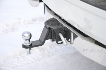 18 929 р. Фаркоп PT GROUP /съемный квадрат/ с НЕРЖ накладкой TOYOTA LC 200 2007-/ LEXUS LX 2016-2021   Lexus GX460  J150 (2009-2013), Toyota Land Cruiser Prado  J150 (2009-2020)  с доставкой в г. Керчь. Увеличить фотографию 3