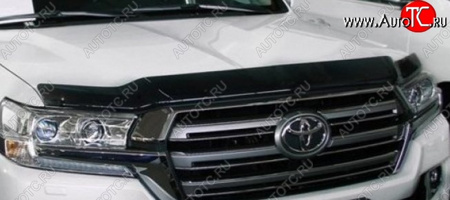 3 689 р. Дефлектор капота NovLine-Autofamily (рестайлинг) Toyota Land Cruiser 200 1-ый рестайлинг (2012-2015)  с доставкой в г. Керчь