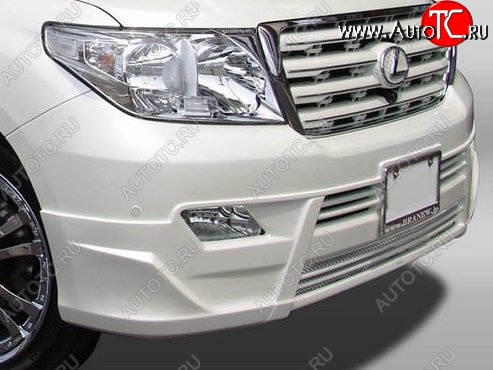 23 249 р. Накладка на передний бампер Branew Toyota Land Cruiser 200 1-ый рестайлинг (2012-2015) (Неокрашенная)  с доставкой в г. Керчь