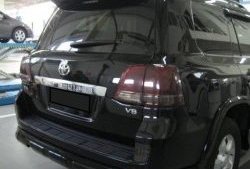23 249 р. Накладка на задний бампер Branew Toyota Land Cruiser 200 1-ый рестайлинг (2012-2015) (Неокрашенная)  с доставкой в г. Керчь. Увеличить фотографию 2