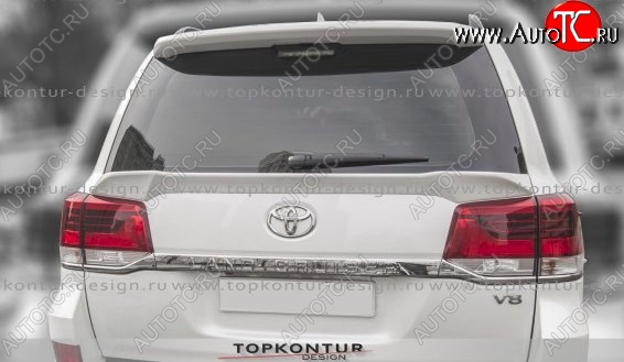 8 149 р. Спойлер TopKontur Design (нижний)  Toyota Land Cruiser  200 (2012-2015) 1-ый рестайлинг (Неокрашенный)  с доставкой в г. Керчь