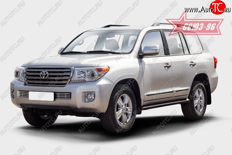 9 499 р. Декоративный элемент воздухозаборника Souz-96 (d16) Toyota Land Cruiser 200 1-ый рестайлинг (2012-2015)  с доставкой в г. Керчь