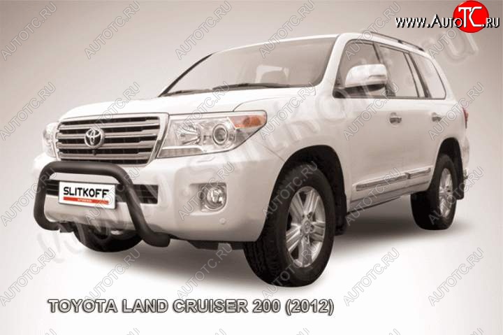 20 599 р. Кенгурятник d76 низкий мини  Toyota Land Cruiser  200 (2012-2015) 1-ый рестайлинг (Цвет: серебристый)  с доставкой в г. Керчь