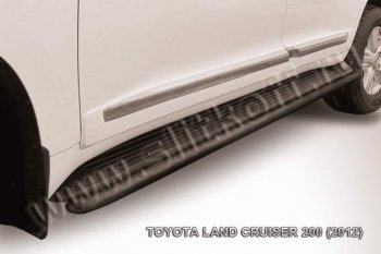 Защита штатного порога d42 Slitkoff Toyota Land Cruiser  200 (2012-2015) 1-ый рестайлинг