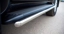 14 899 р. Защита порогов из круглой трубы диаметром 42 мм SLITKOFF  Toyota Land Cruiser  200 (2012-2015) 1-ый рестайлинг  с доставкой в г. Керчь. Увеличить фотографию 5