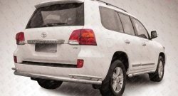 Двойная защита заднего бампера из трёх труб диаметром 76 и 42 мм Slitkoff Toyota Land Cruiser  200 (2012-2015) 1-ый рестайлинг
