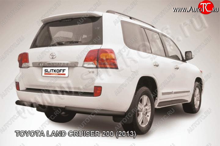 9 999 р. Уголки d76 Toyota Land Cruiser 200 1-ый рестайлинг (2012-2015) (Цвет: серебристый)  с доставкой в г. Керчь