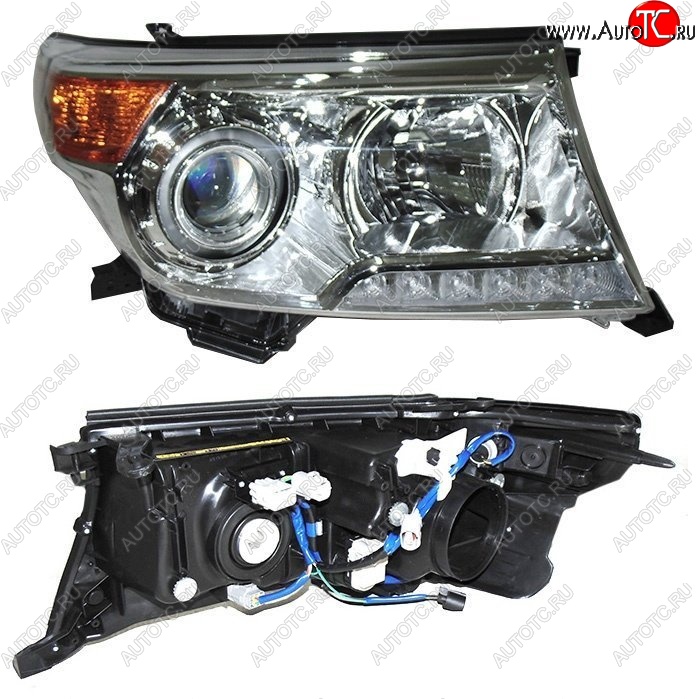 8 849 р. Правая фара SAT  Toyota Land Cruiser  200 (2012-2015) 1-ый рестайлинг  с доставкой в г. Керчь
