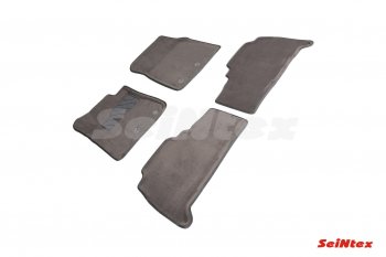 8 349 р. Комплект ворсовых ковриков в салон Seintex (3D)  Toyota Land Cruiser  200 (2012-2015) 1-ый рестайлинг (Черный)  с доставкой в г. Керчь. Увеличить фотографию 2