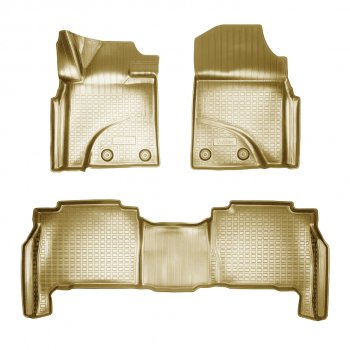 Коврики салона Norplast Unidec Toyota Land Cruiser  200 (2012-2021) 1-ый рестайлинг, 2-ой рестайлинг (Бежевый)