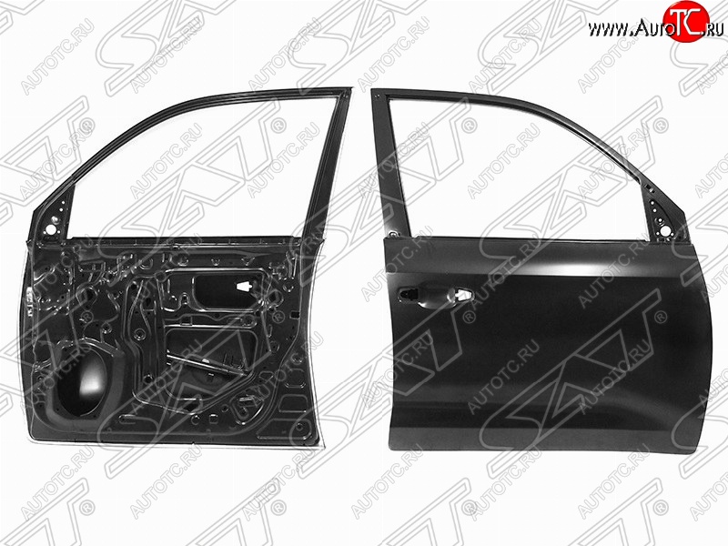 17 749 р. Правая дверь передняя SAT Toyota Land Cruiser 200 2-ой рестайлинг (2015-2021) (Неокрашенная)  с доставкой в г. Керчь